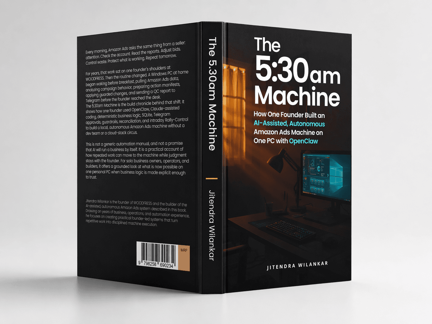 The 5:30am Machine by Jitendra Wilankar — the published build chronicle behind AdsPlane